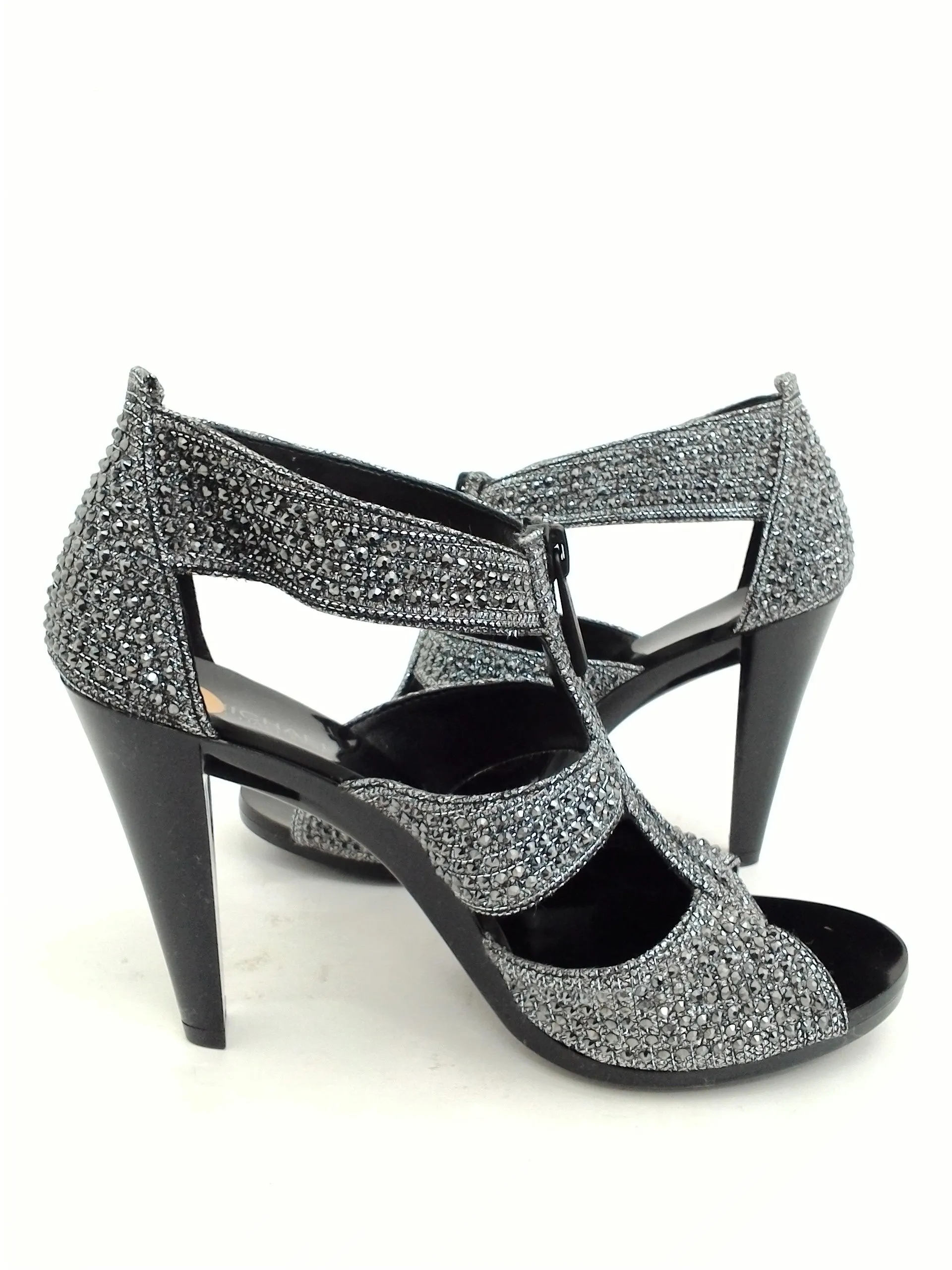 Michael Kors Women's Pewter Heeled Sandals Size 6 M