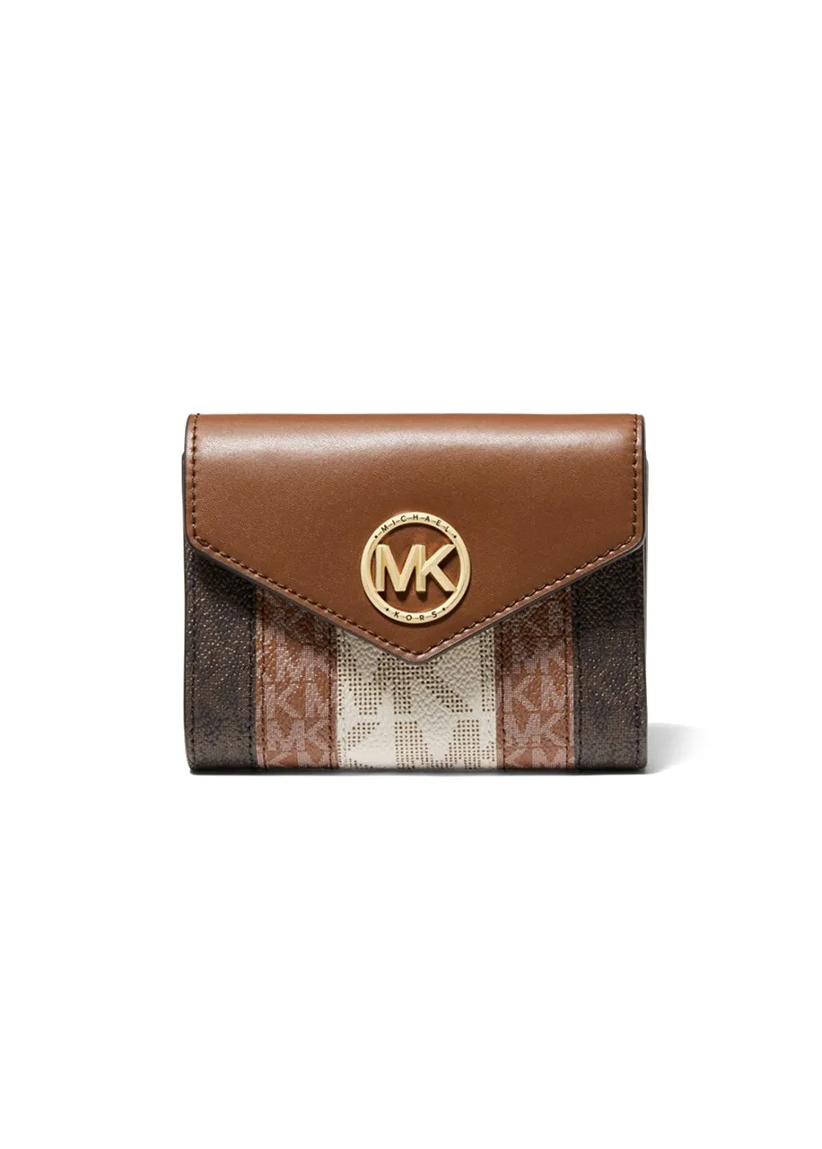 MICHAEL MICHAEL KORS Carmen medium color-block logo tri-fold wallet -                         -                     -           