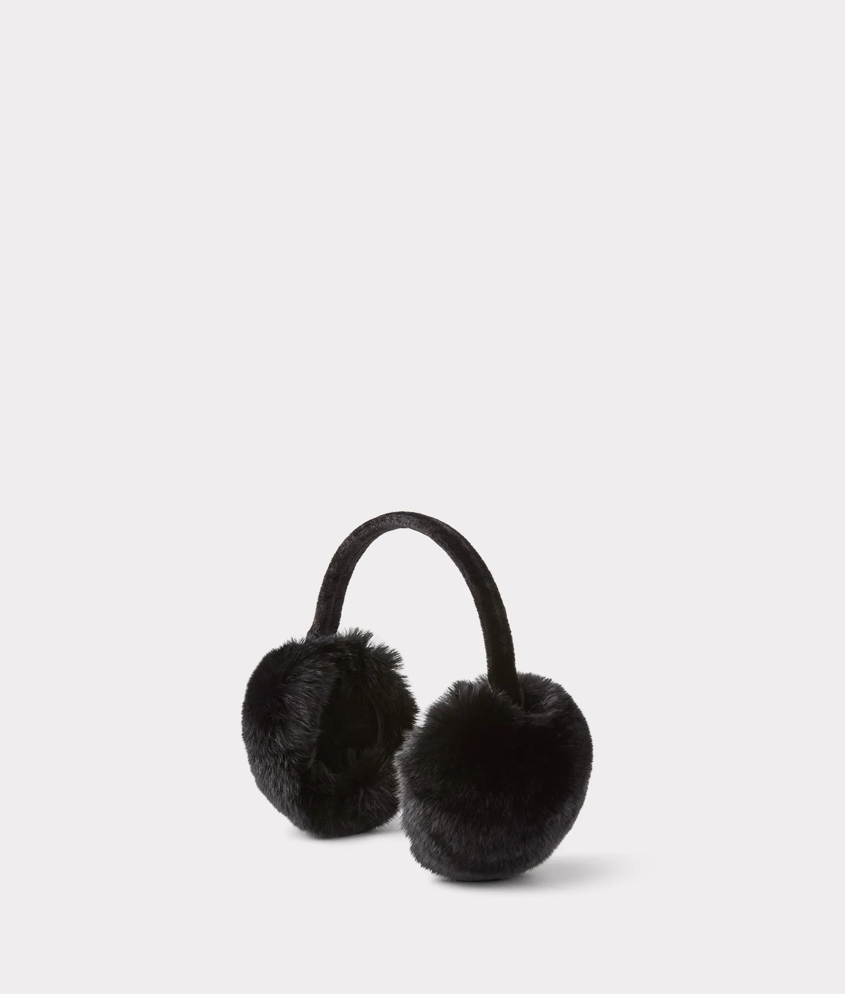 Mink Fur Earmuffs :: Black