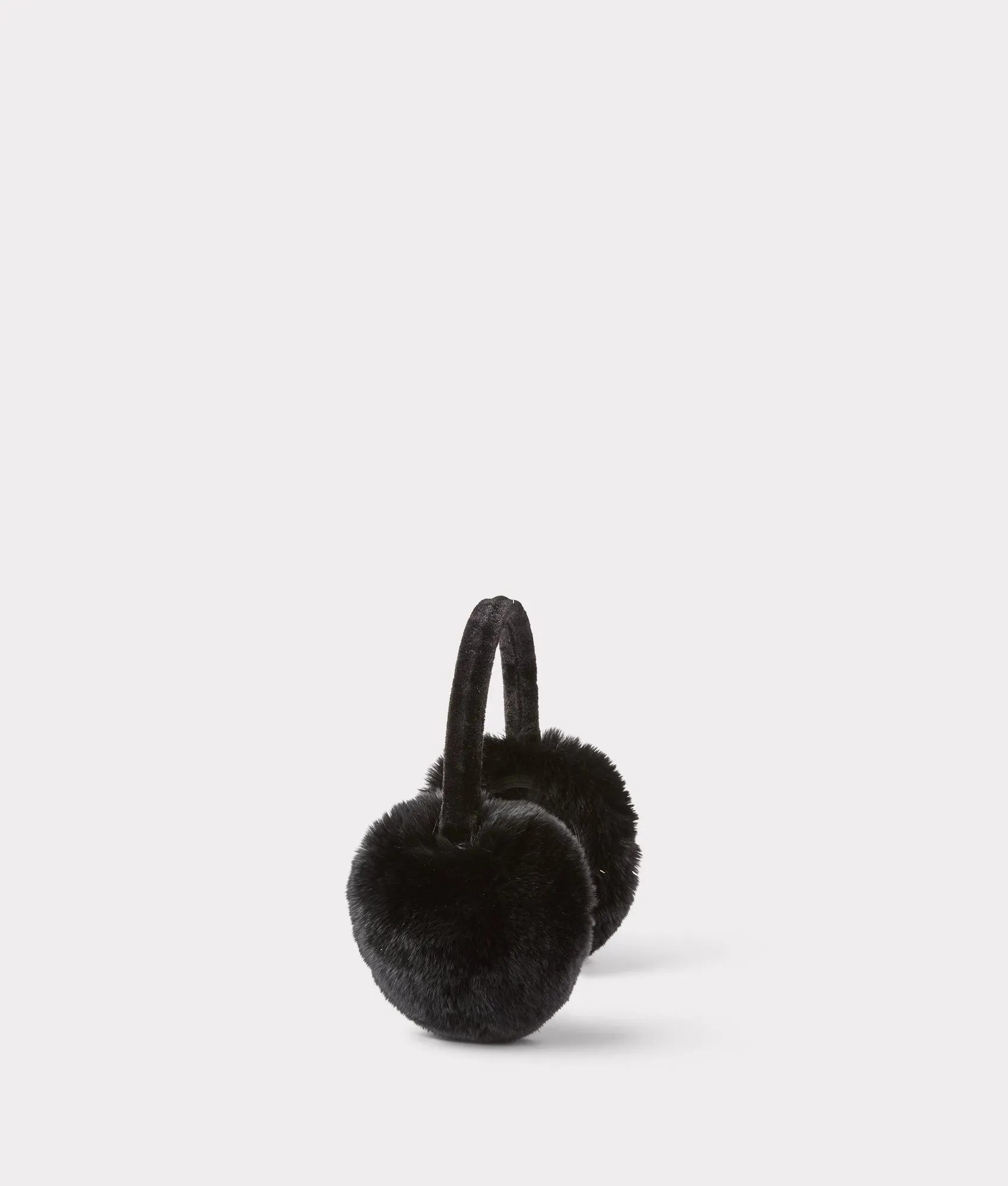 Mink Fur Earmuffs :: Black