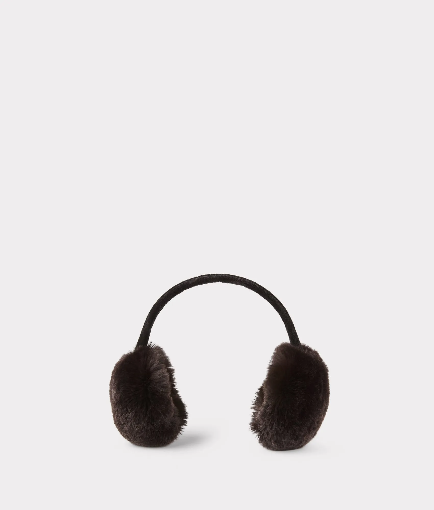 Mink Fur Earmuffs :: Chocolate