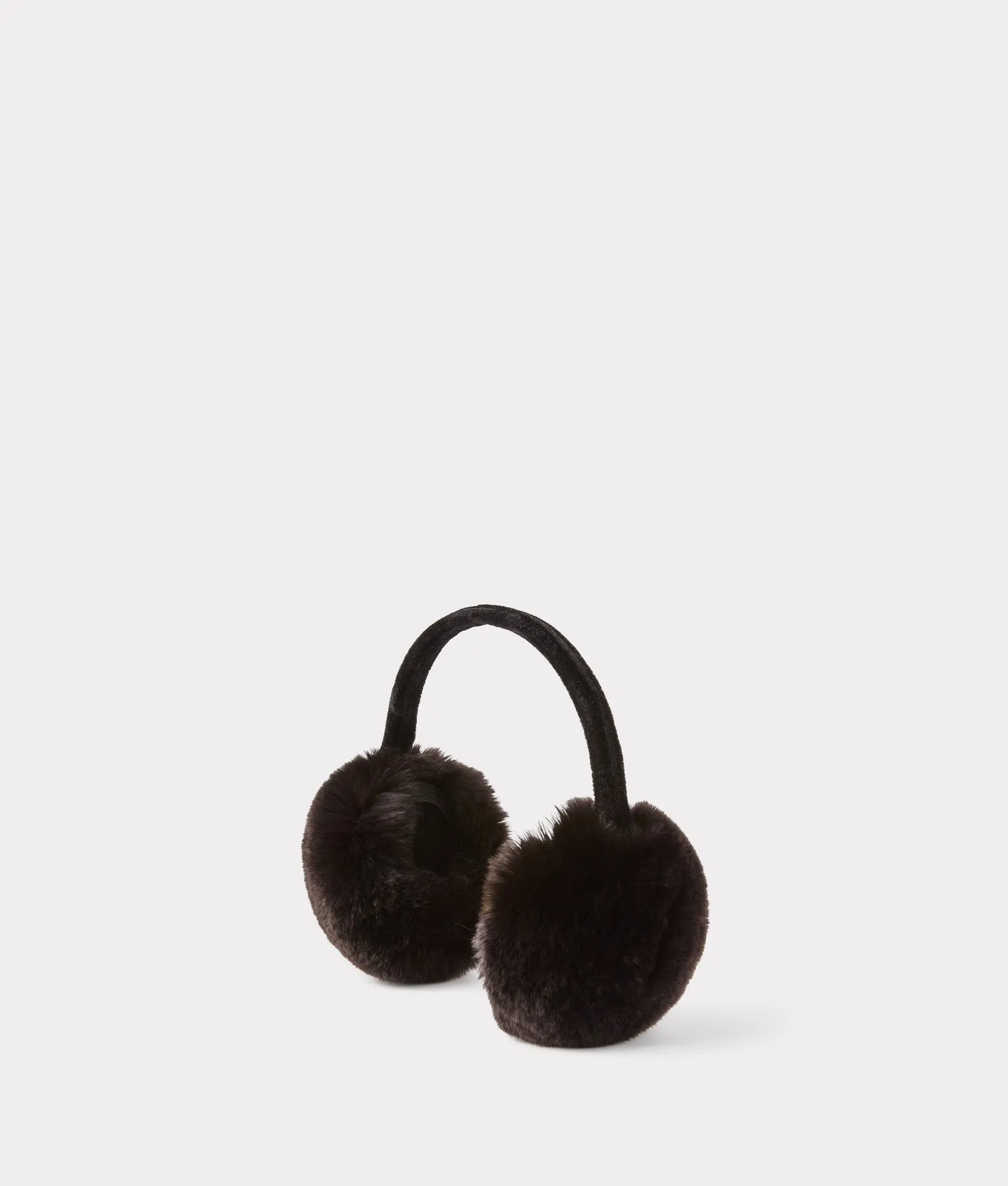 Mink Fur Earmuffs :: Chocolate