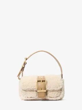 MK Colby Extra-Small Shearling Shoulder Bag - Natural - Michael Kors