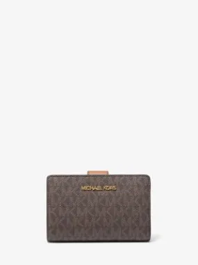 MK Medium Signature Logo Wallet - Brown - Michael Kors