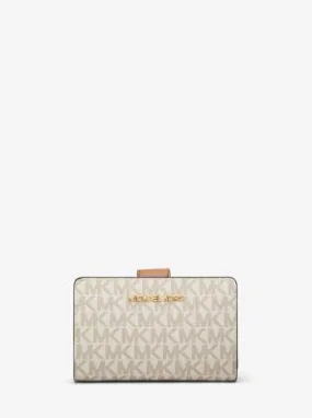 MK Medium Signature Logo Wallet - Natural - Michael Kors