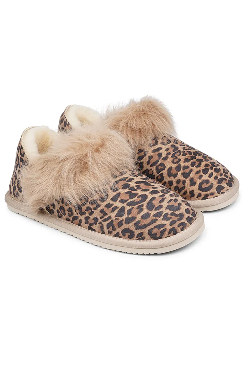 Molde | Light Leopard | Shearling Boots fra Lovelies