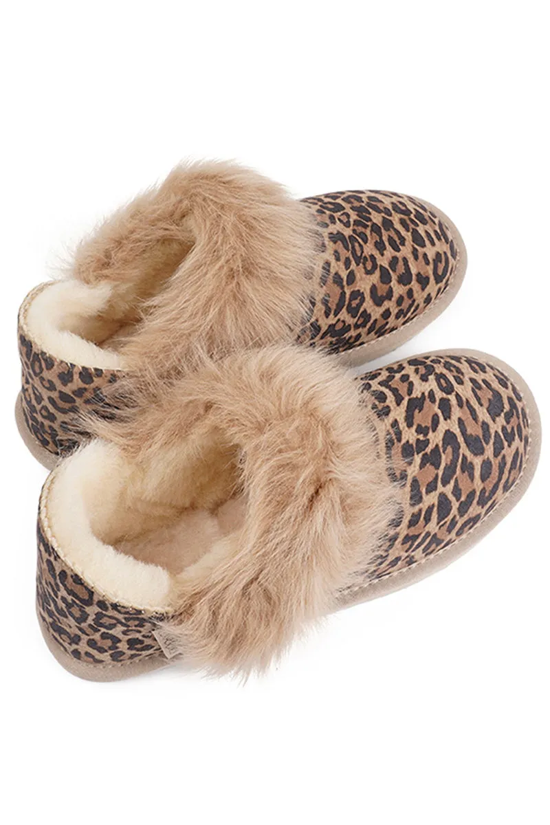 Molde | Light Leopard | Shearling Boots fra Lovelies