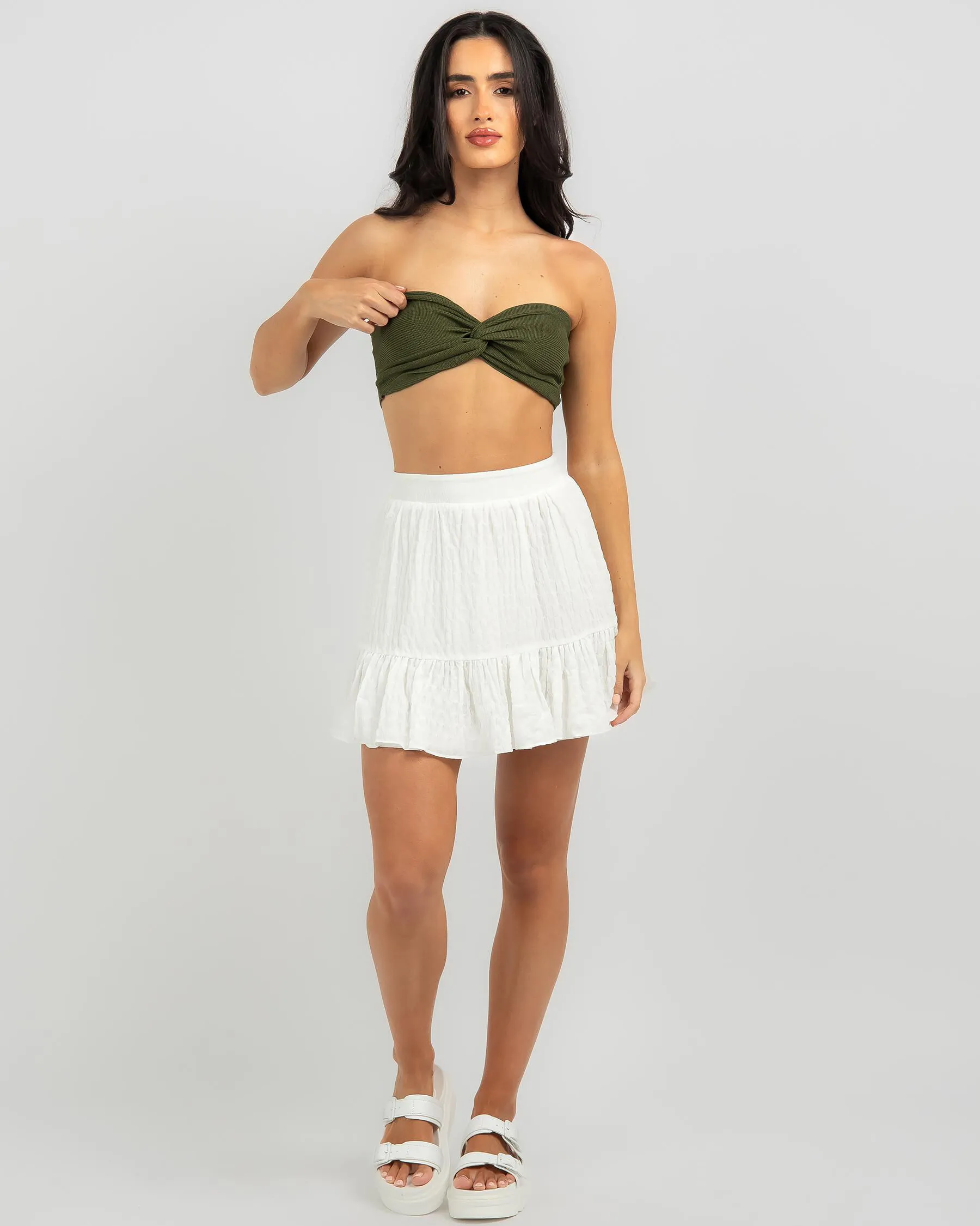 Mooloola Bianca Knit Crop Top