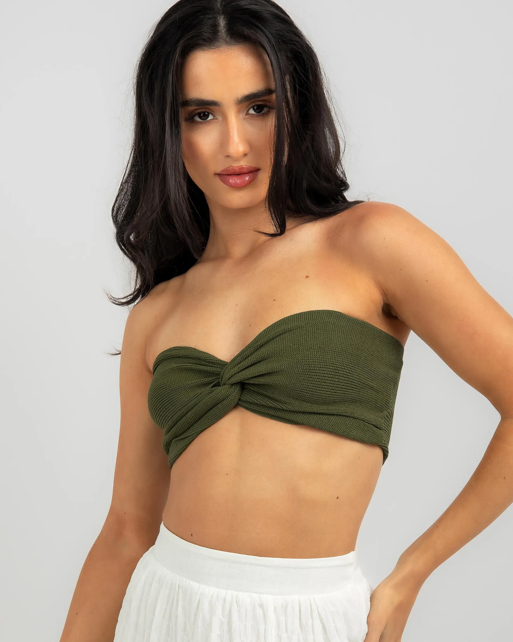 Mooloola Bianca Knit Crop Top