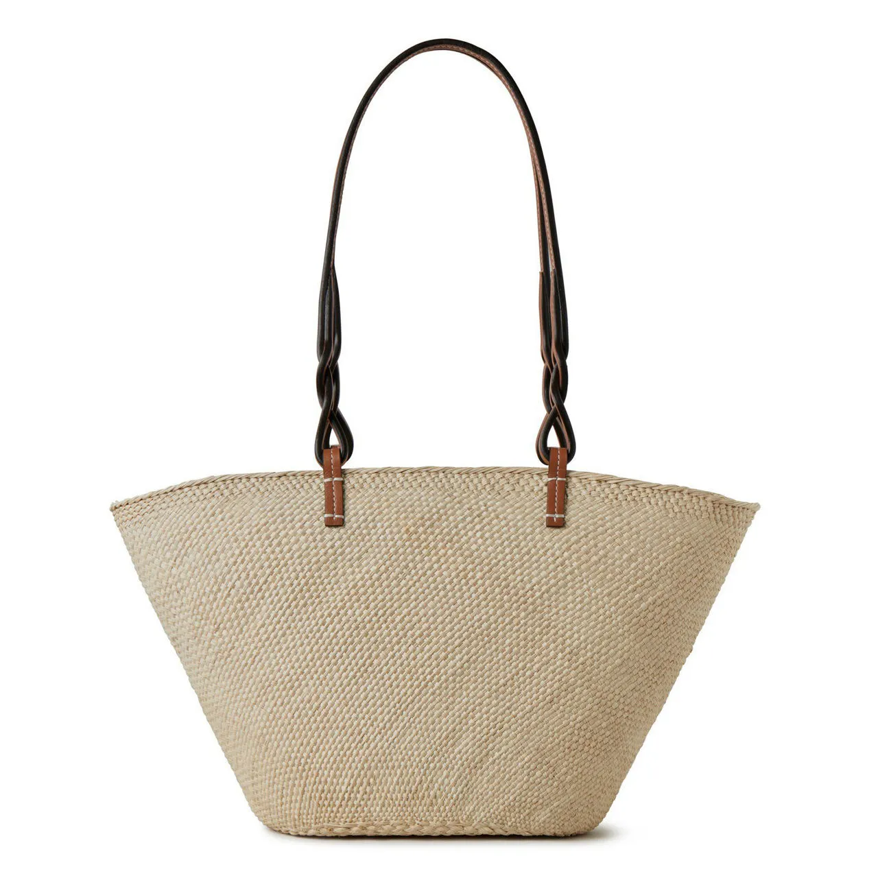 MULBERRY Raffia Basket Tote Bag - Natural-Bright Oak