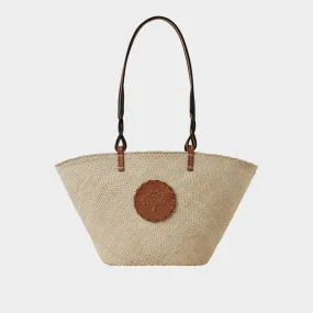 MULBERRY Raffia Basket Tote Bag - Natural-Bright Oak