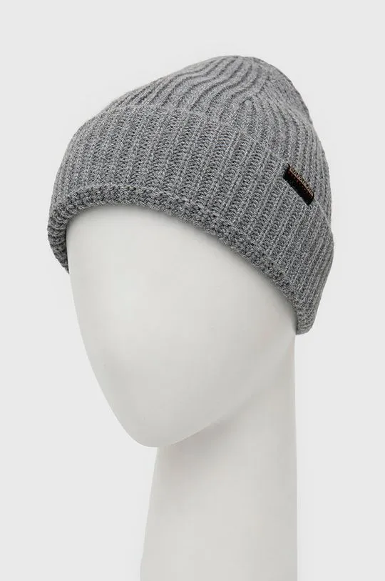 Napapijri beanie gray color