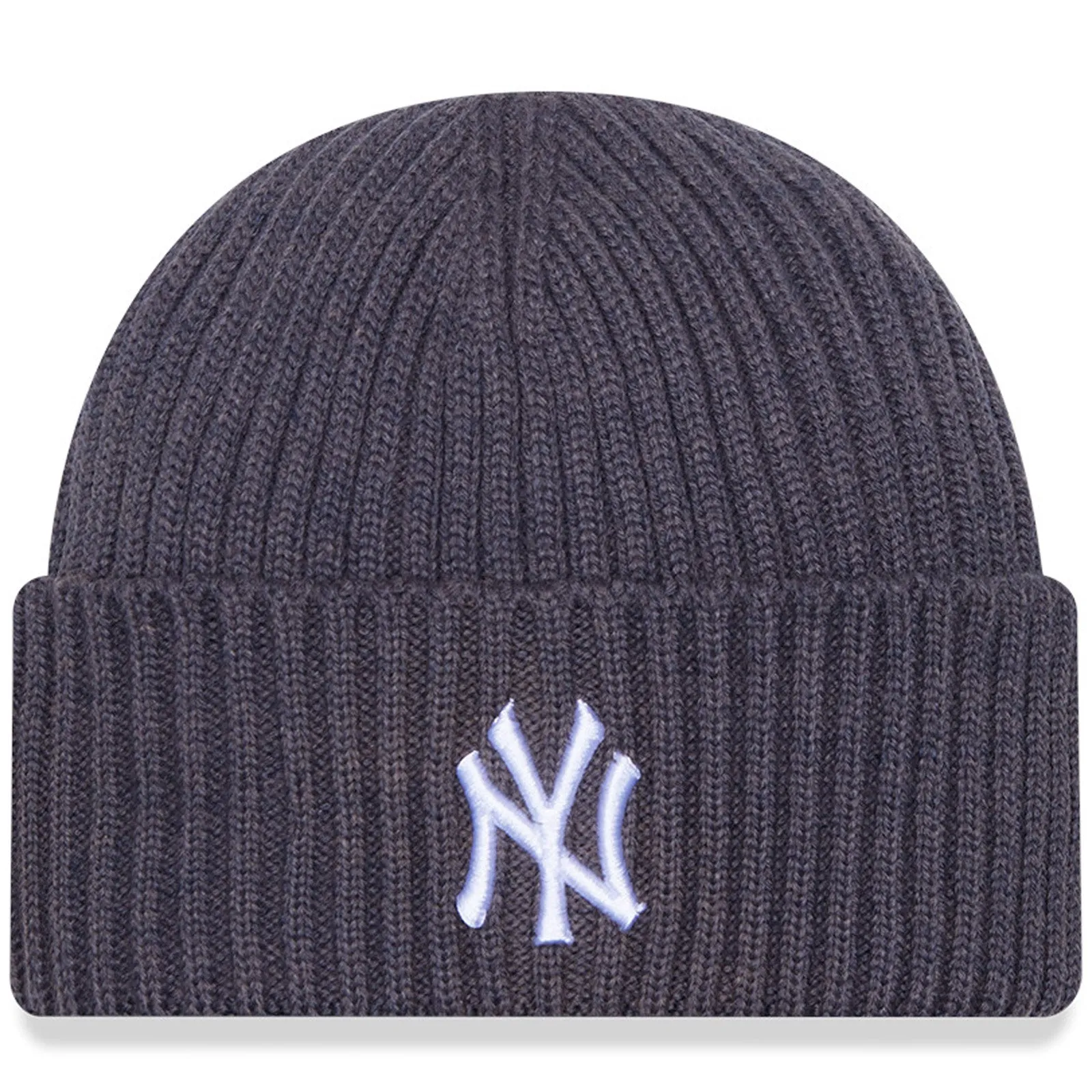 New Era Mens New York Yankees New Traditions Cuffed Beanie Hat - Dark Grey