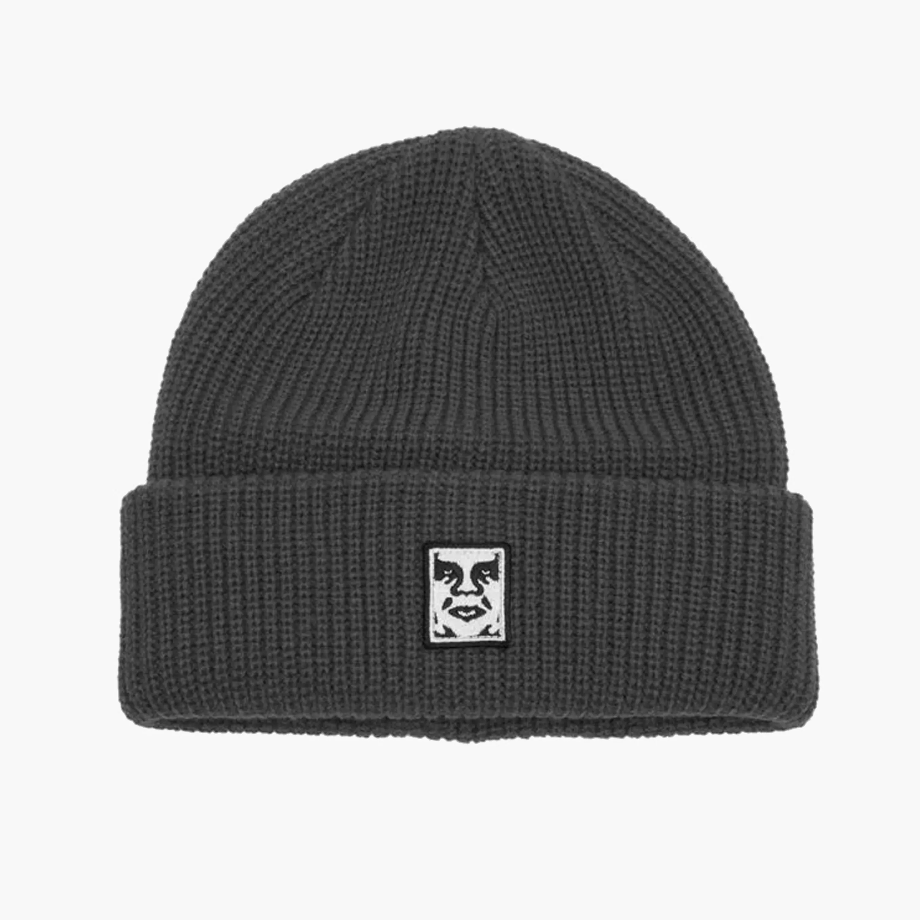 OBEY CLOTHING MID ICON PATCH CUFF BEANIE BLACK 100030195