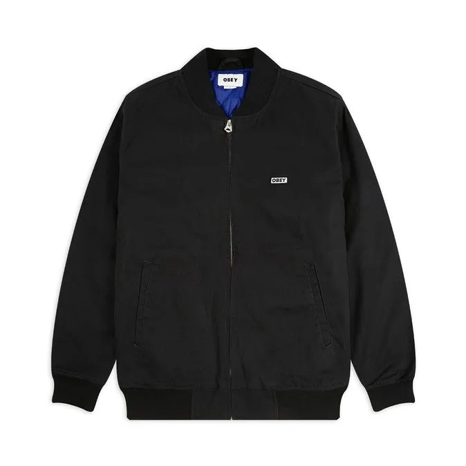 OBEY EAST BOMBER JACKET // BLACK