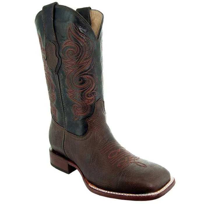 Parker Men's Broad Square Toe Cowboy Boots (H9001)