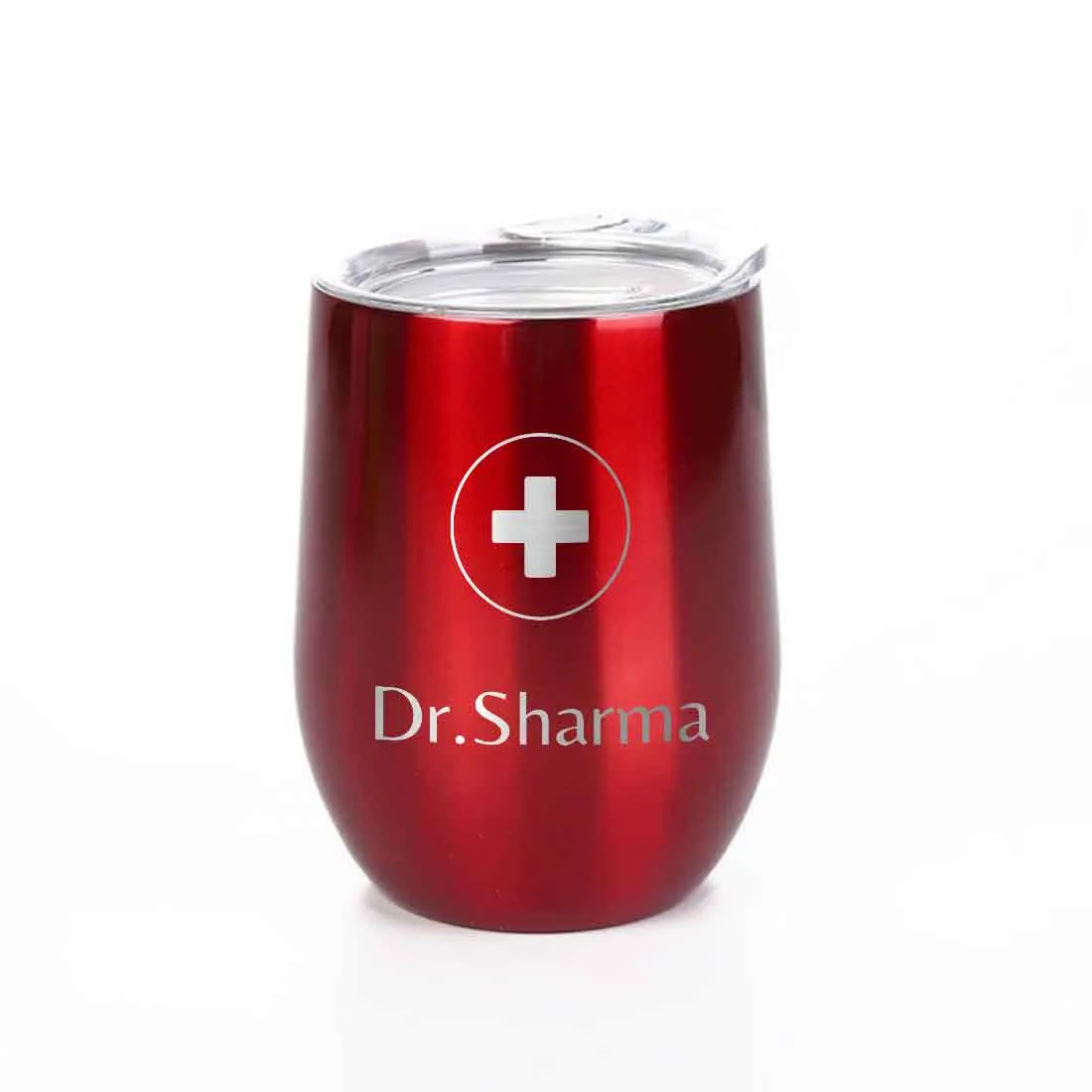 Personalized Stainless Steel Travel Coffee Flask Mug With Lid Gift for Doctor