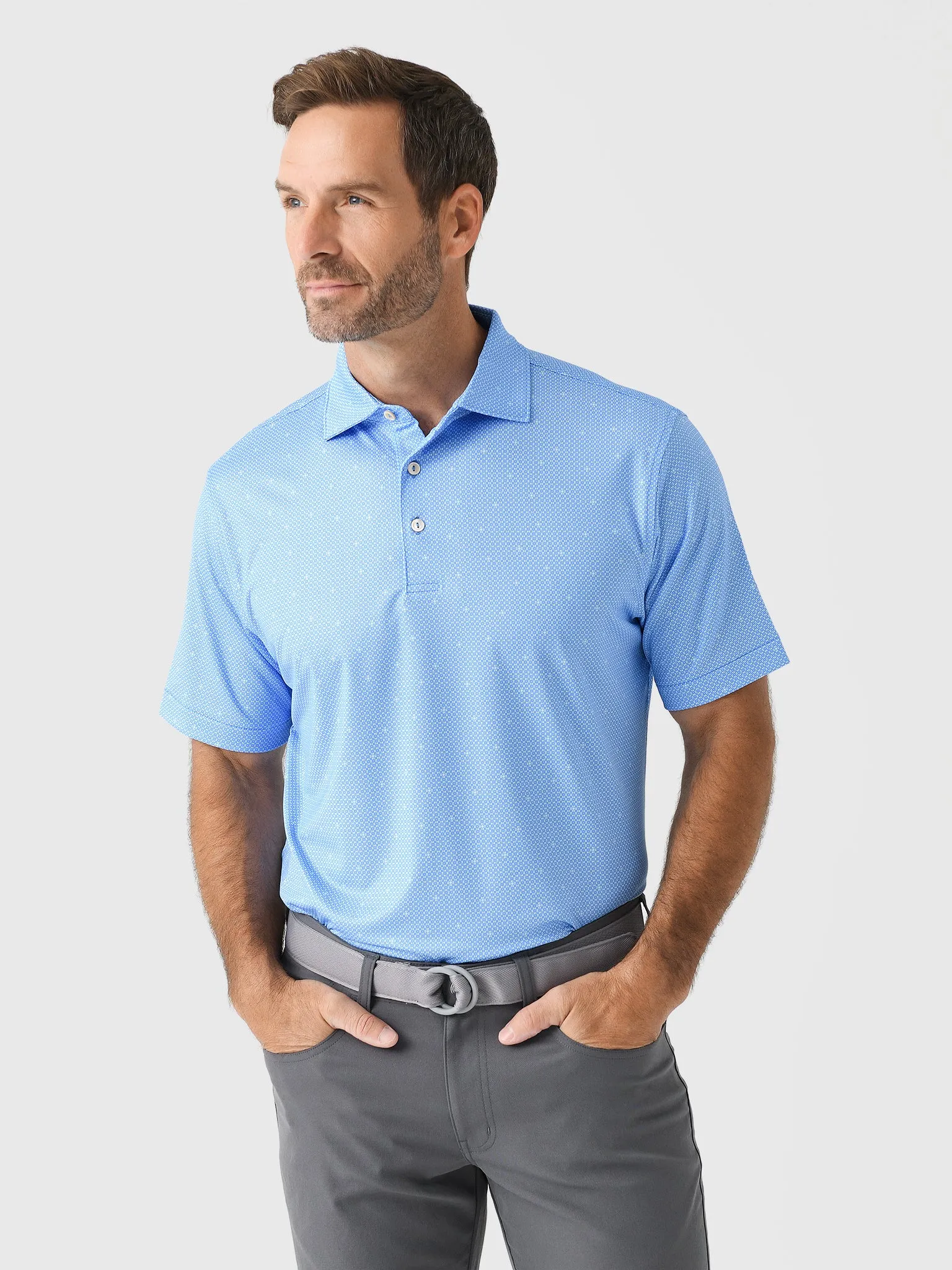     PETER MILLAR  Crown Sport Men's North Star Performance Jersey Polo    