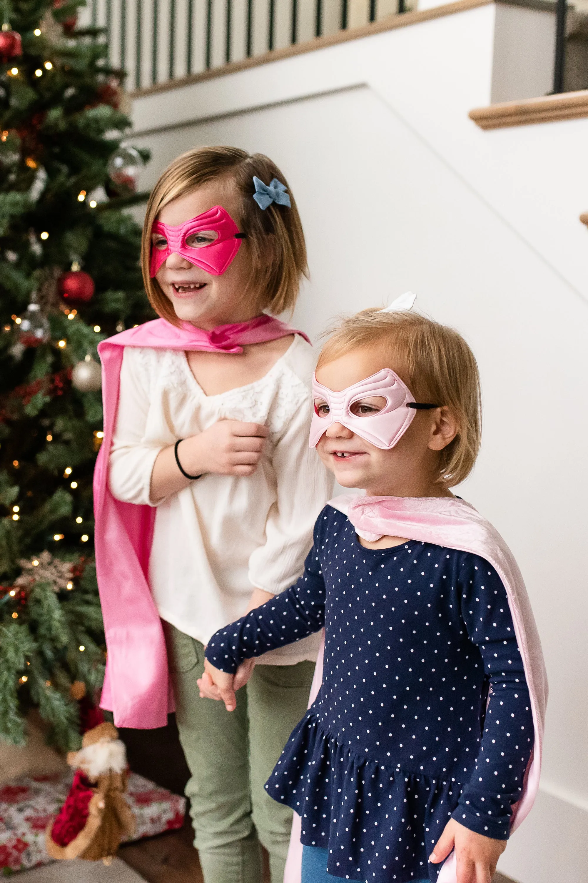 Pink Crown Cape & Mask Set