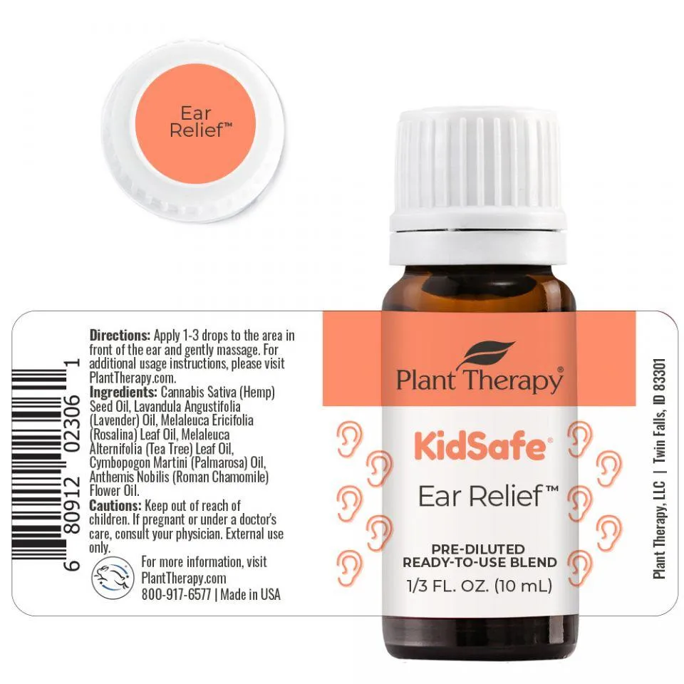 Plant Therapy Ear Relief KidSafe Essential Oil