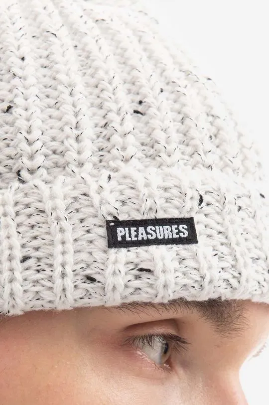 PLEASURES beanie Impact Watch Cap white color  PLEASURES Impact Watch Cap P22W050-BLACK