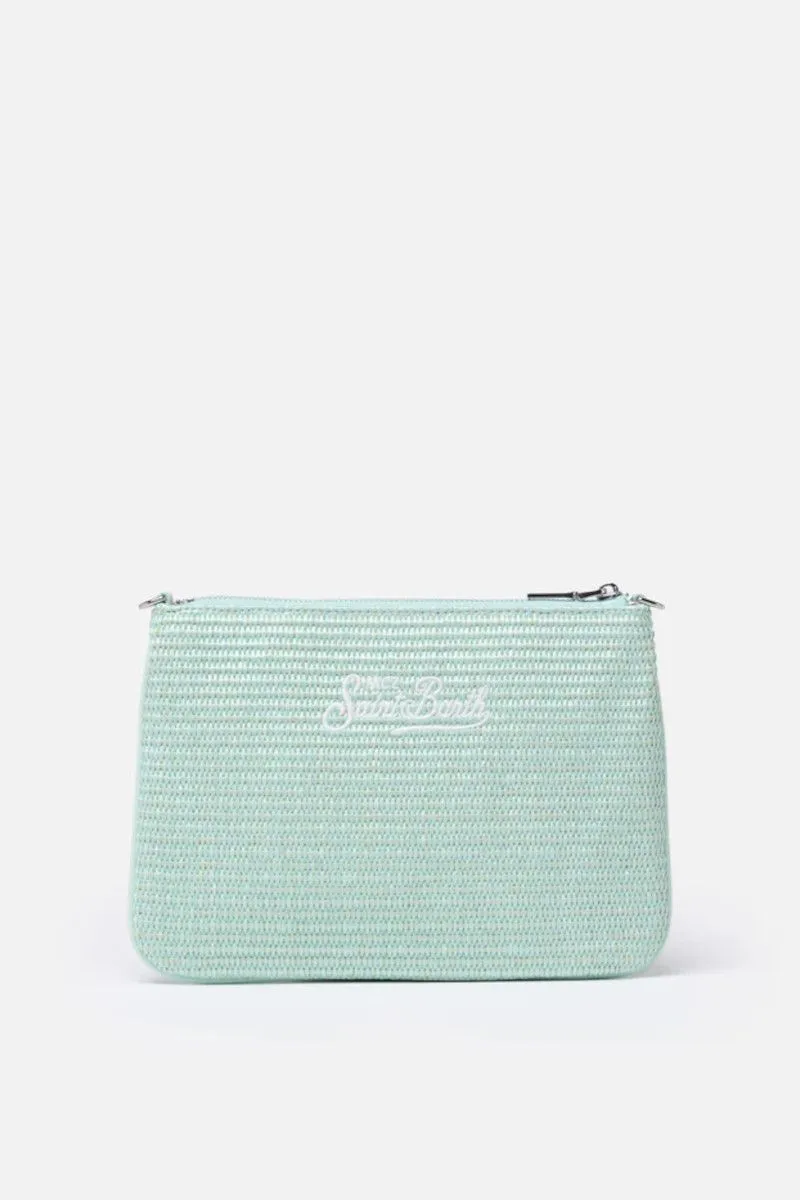 Pouch in paglia donna Verde Acqua