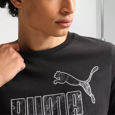 PUMA Mens Crew Neck Short Sleeve Graphic T-Shirt