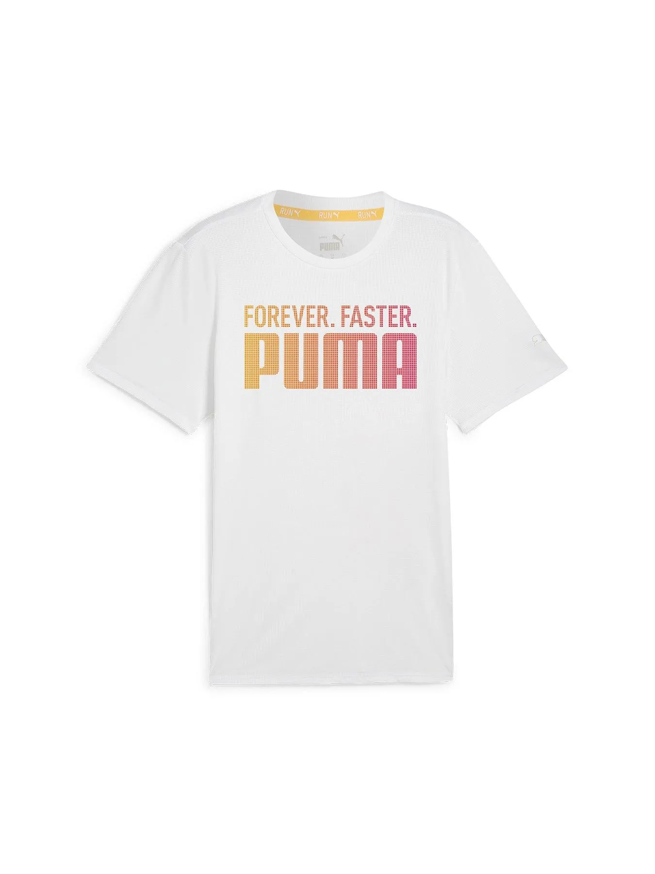 Puma Mens Running Favorties Forever Faster Tee - White