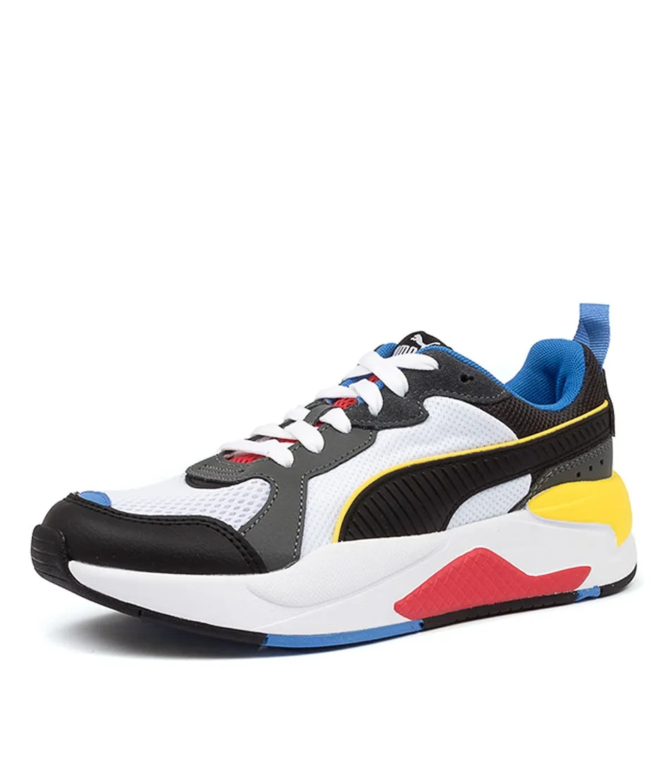 PUMA X-ray Jnr Wh-blk-dk Shadw