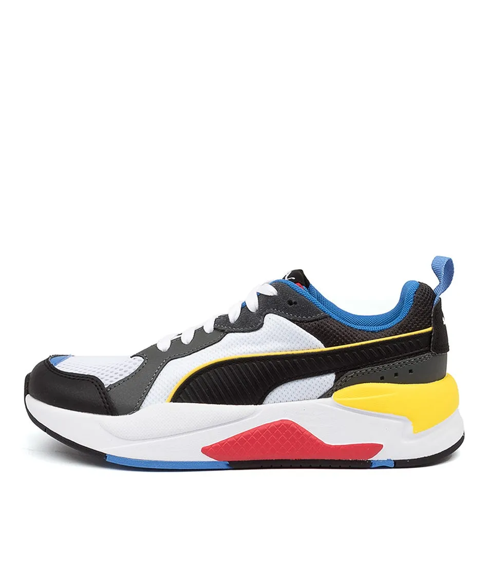 PUMA X-ray Jnr Wh-blk-dk Shadw