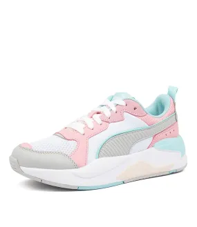 PUMA X-ray Jnr Wht-pk-blu-gry