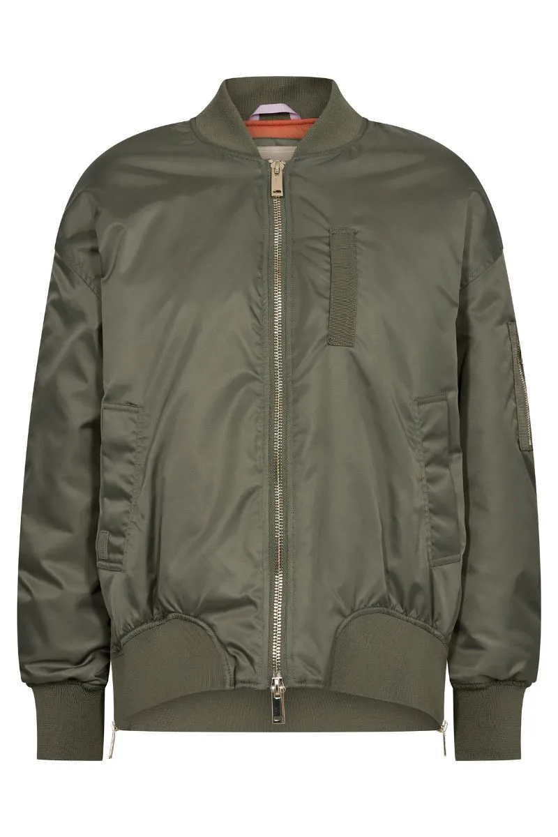 Ruby Bomber Jacket | Dusty Olive | Jakke fra Mos Mosh