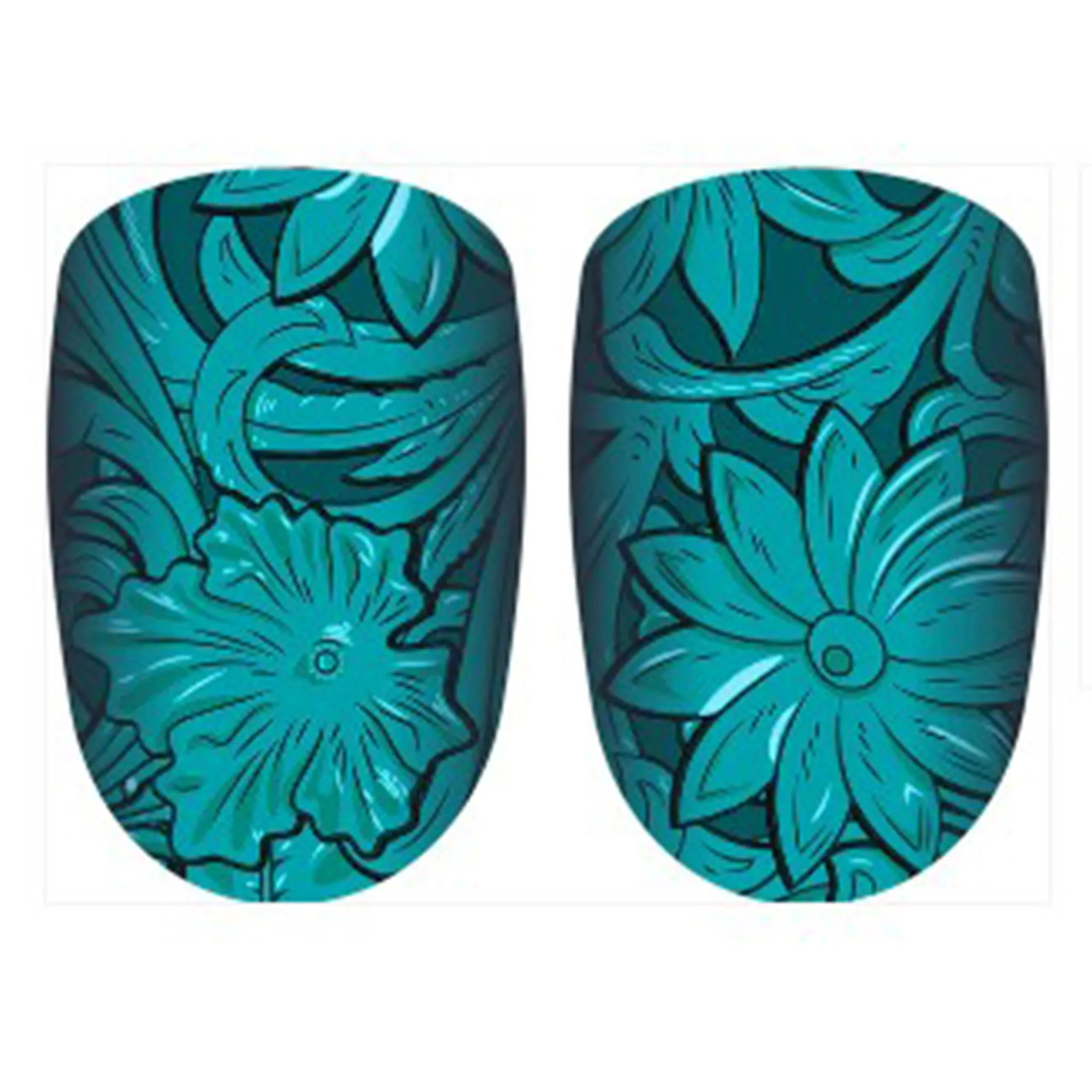 Saddle Up Teal Nail Strips