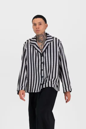 Satin Cocoon Bowler - Stripe