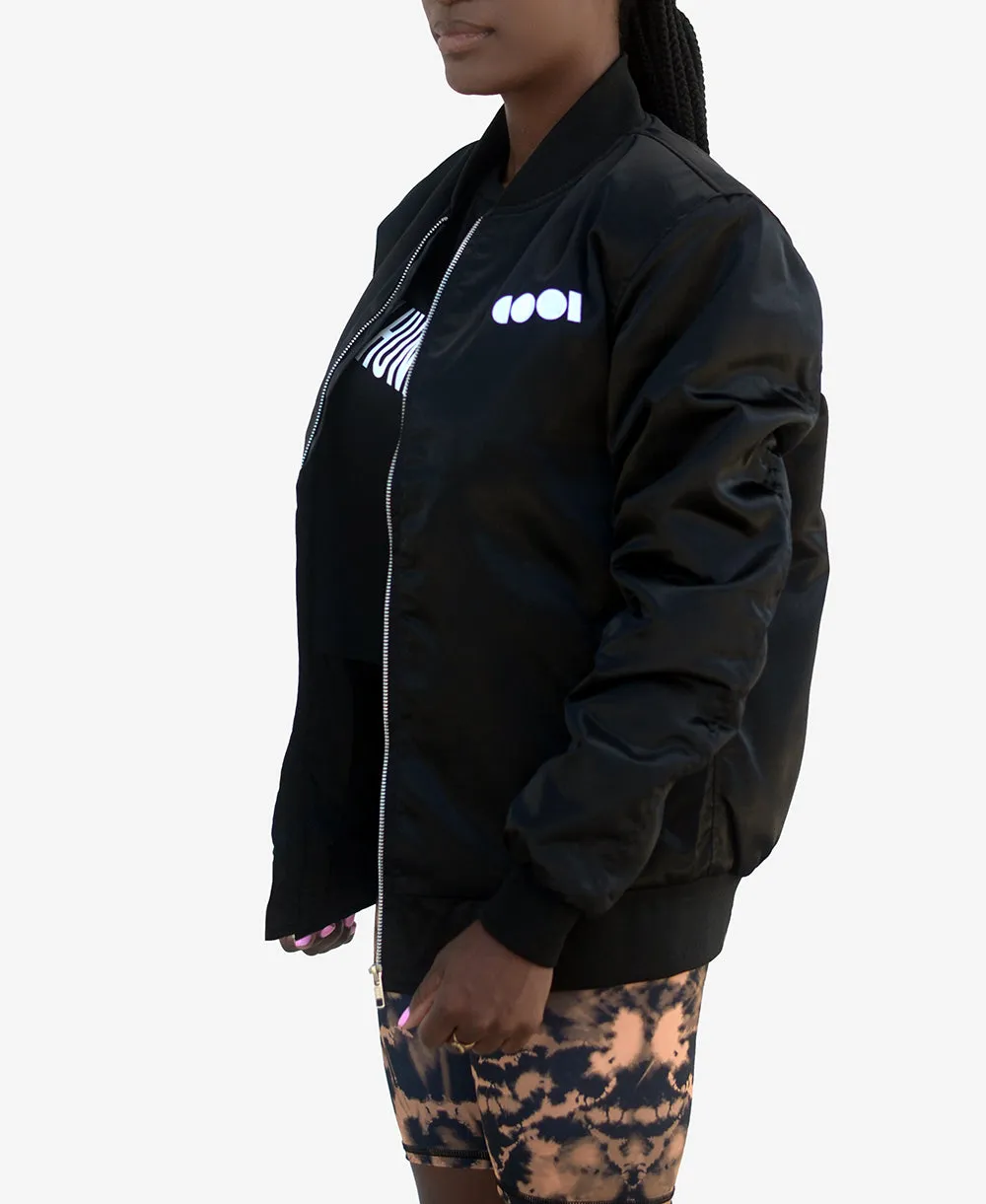 SATIN EQUALITY BOMBER JACKET