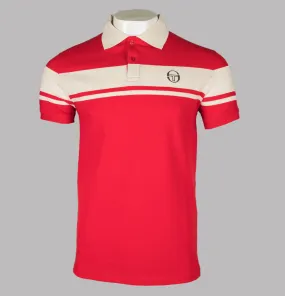 Sergio Tacchini Young Line Polo Shirt Tango Red/Gardenia