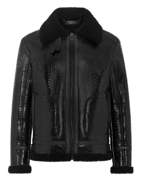 Shearling Python Jacket