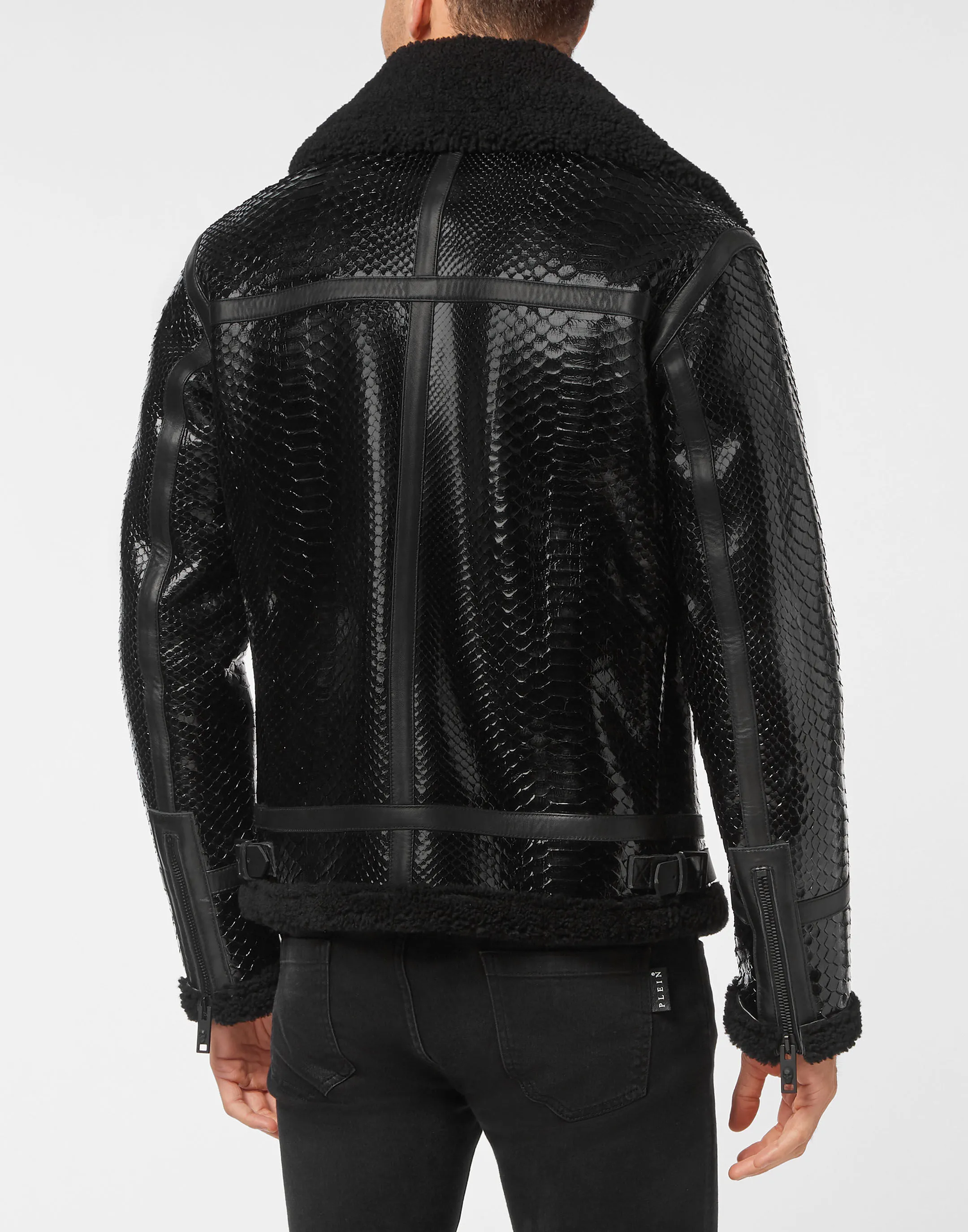 Shearling Python Jacket