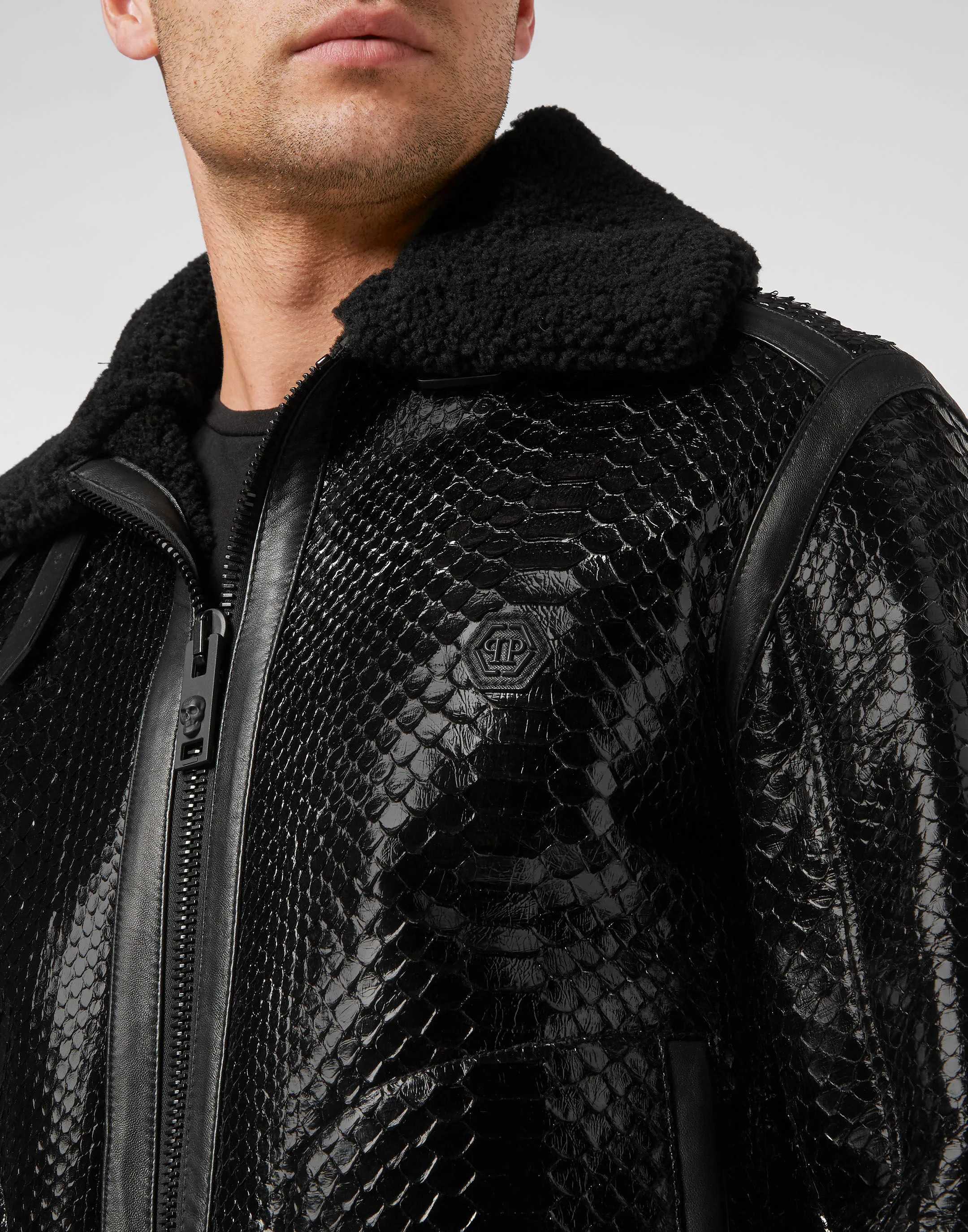 Shearling Python Jacket