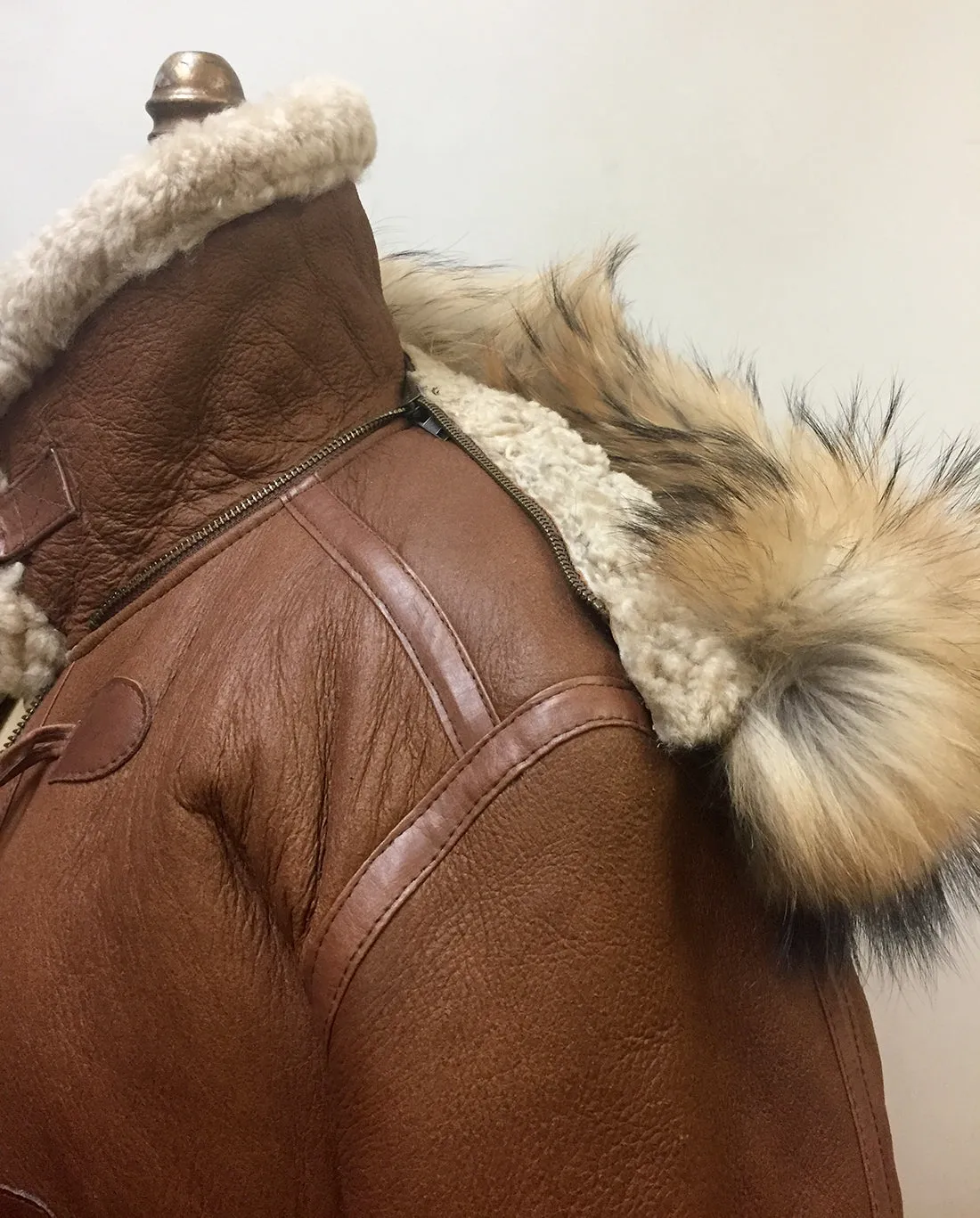 Shearling Sheepskin Aviator Jacket-B3 Style #800