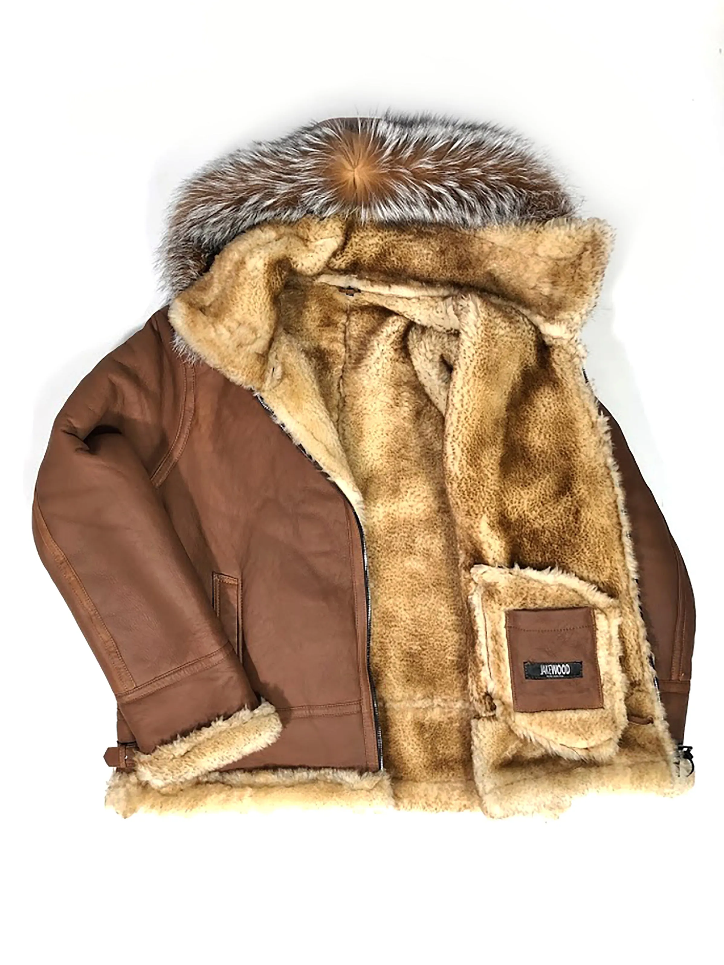 Shearling Sheepskin Aviator Jacket-B3 Style #800