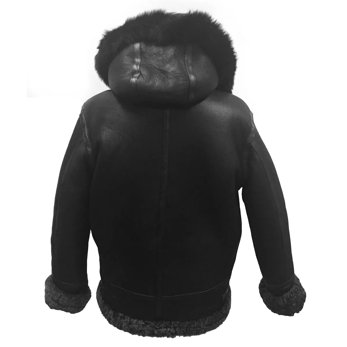 Shearling Sheepskin Aviator Jacket- B3 With Toggles Style #810