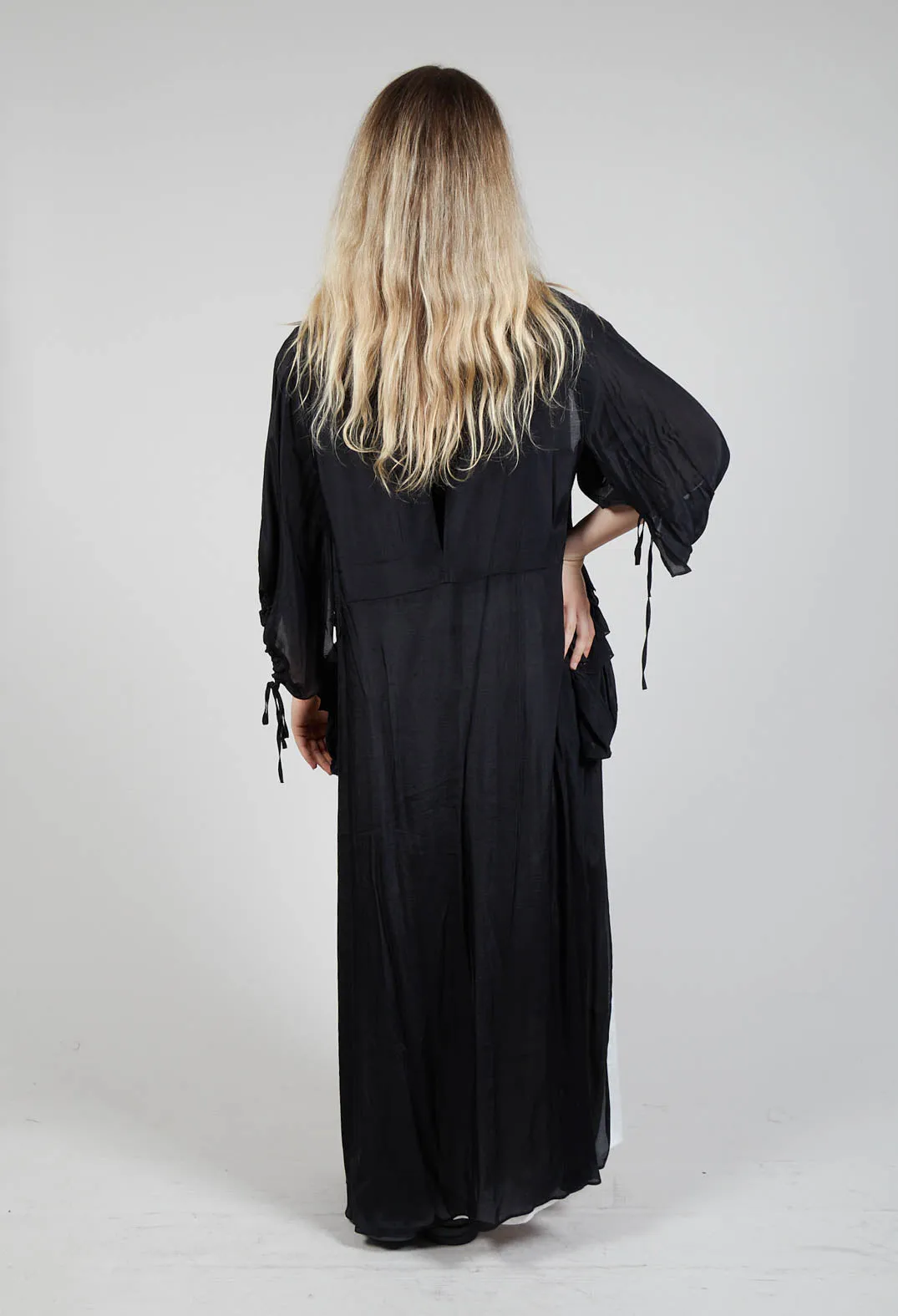 Sheer Cape Top in Black