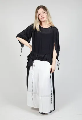 Sheer Cape Top in Black