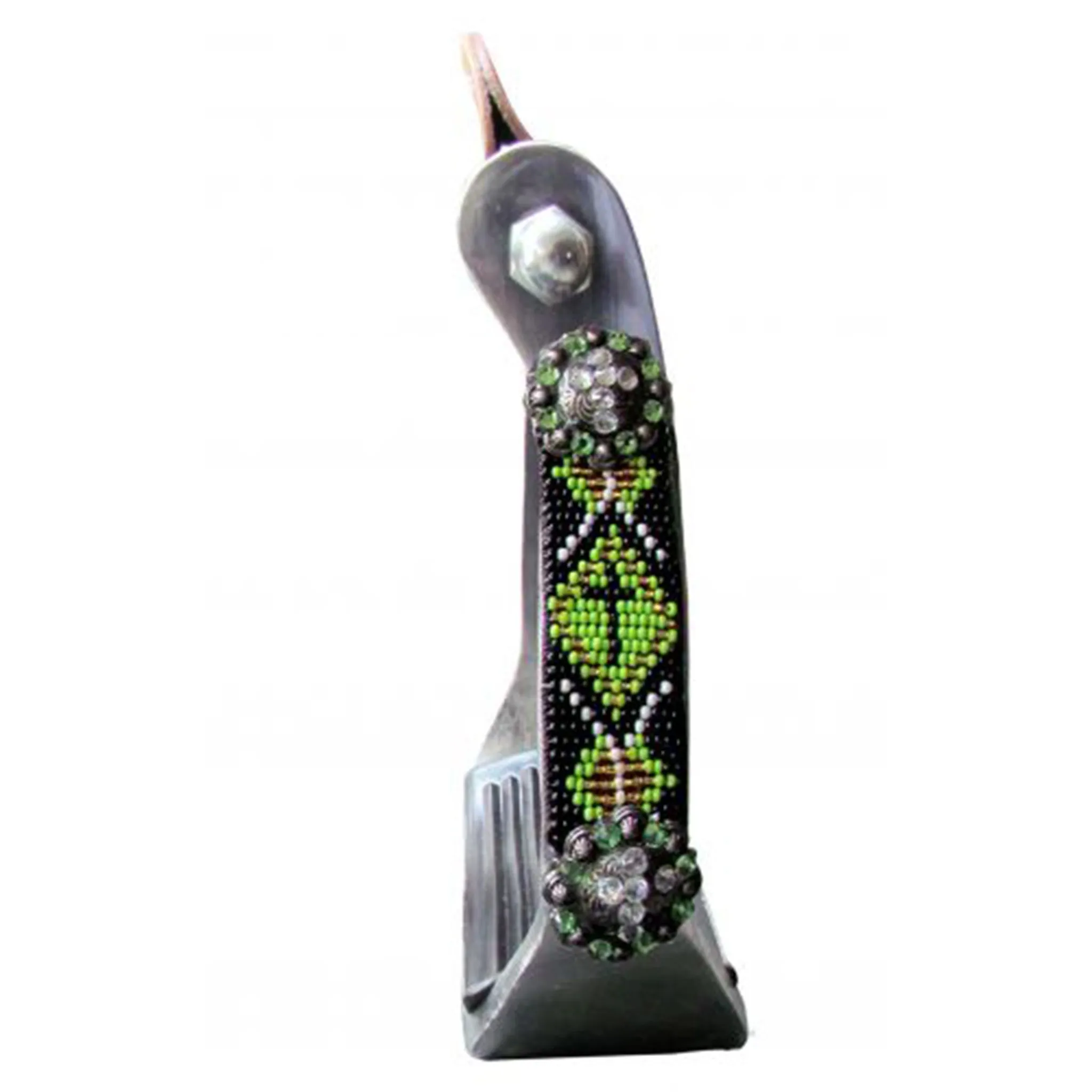 Showman Beaded Aztec Aluminum Stirrup