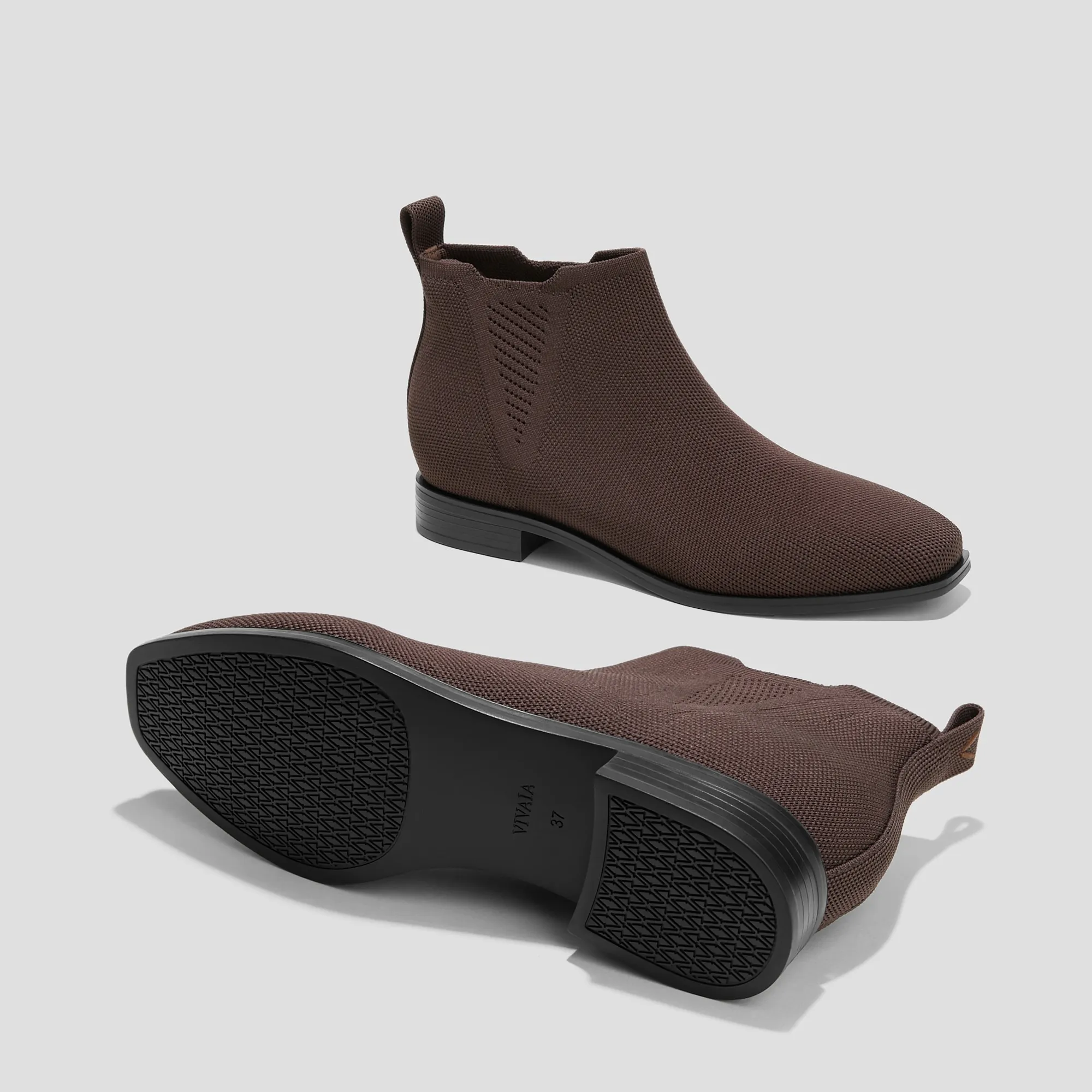   Slip-On Square-Toe Ankle Chelsea Boots (Ryan Slip-On)