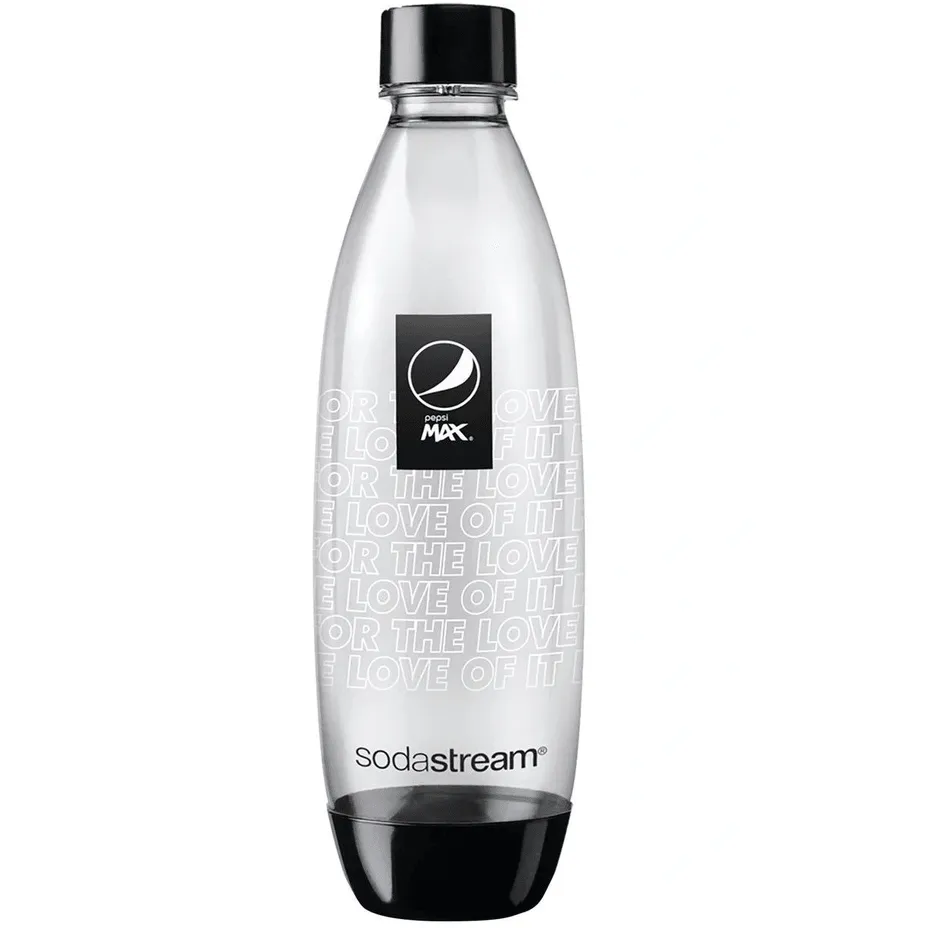 SodaStream Fuse Pepsi Edition Bottle Carbonating Sparkling 1L Portable 4 Pack