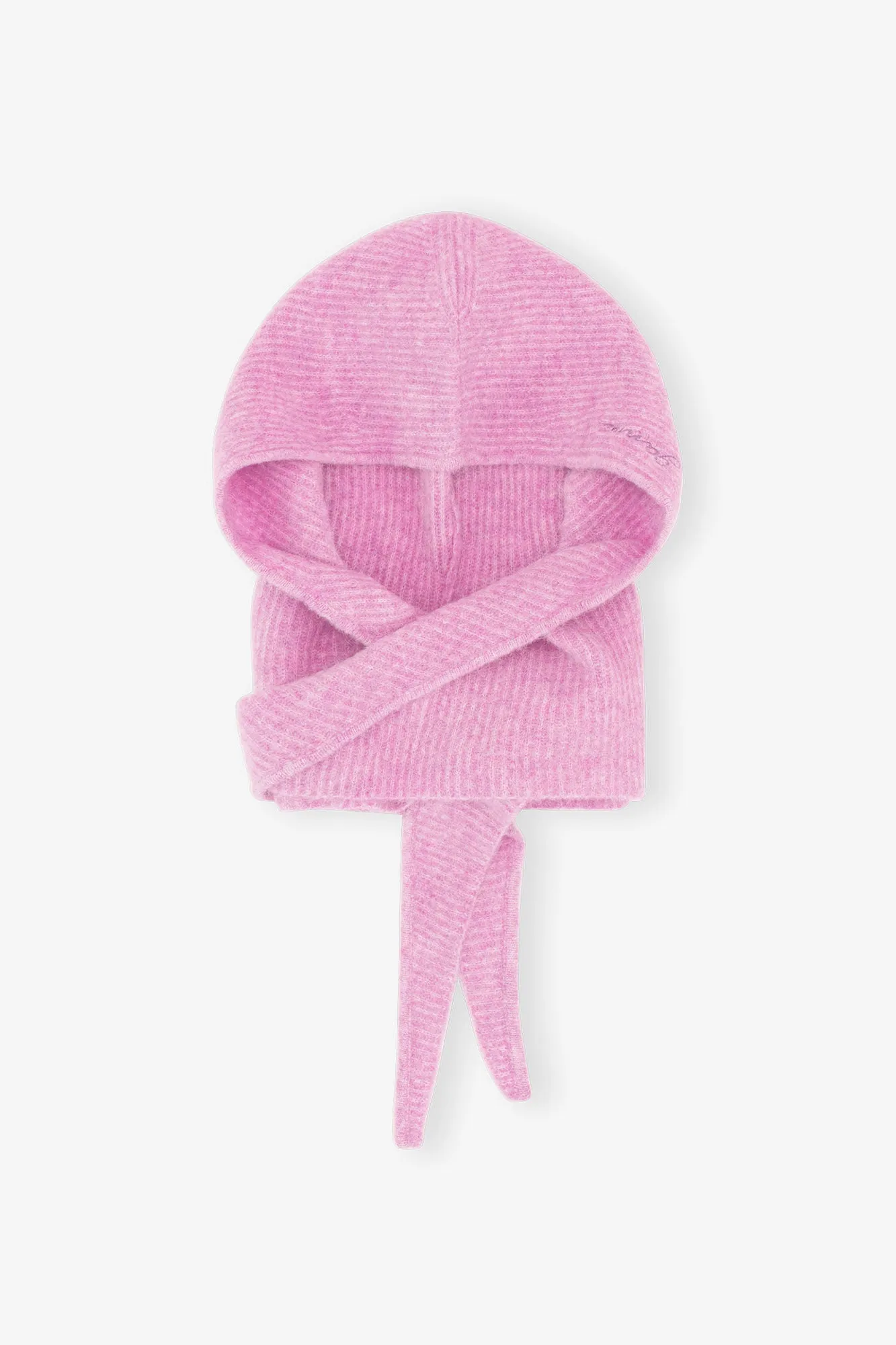 SOFT WOOL BALACLAVA PINK - GANNI