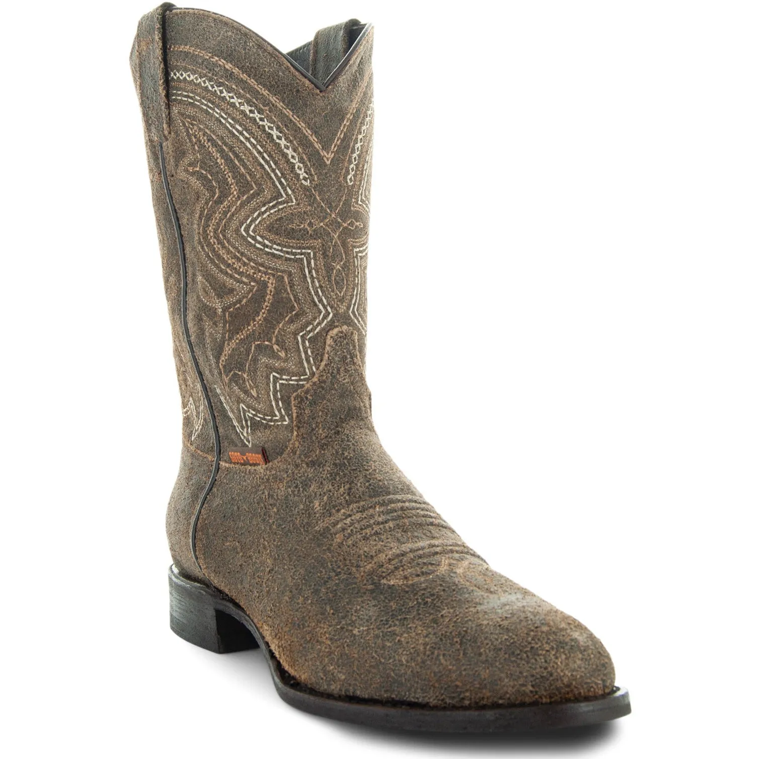 Soto Boots Mens Tan Distressed Leather Cowboy Boots