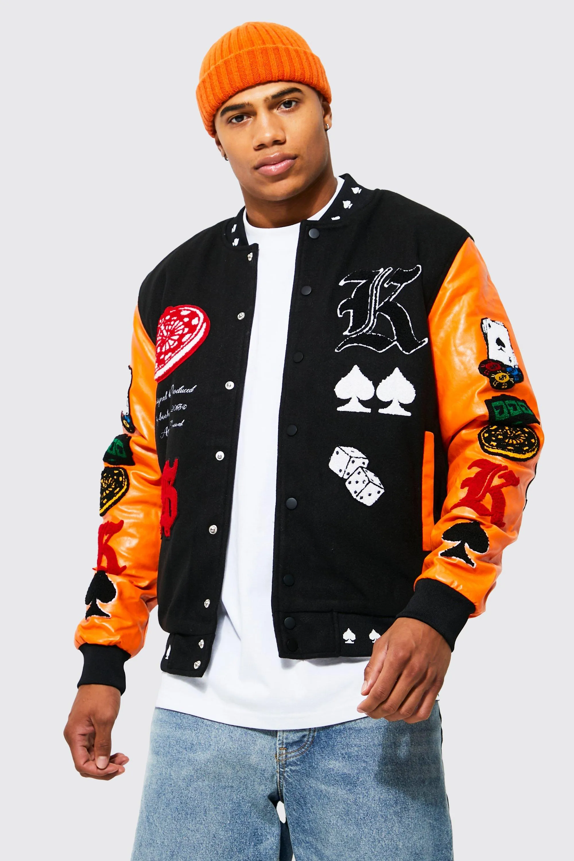 Spade Back Varsity Bomber 